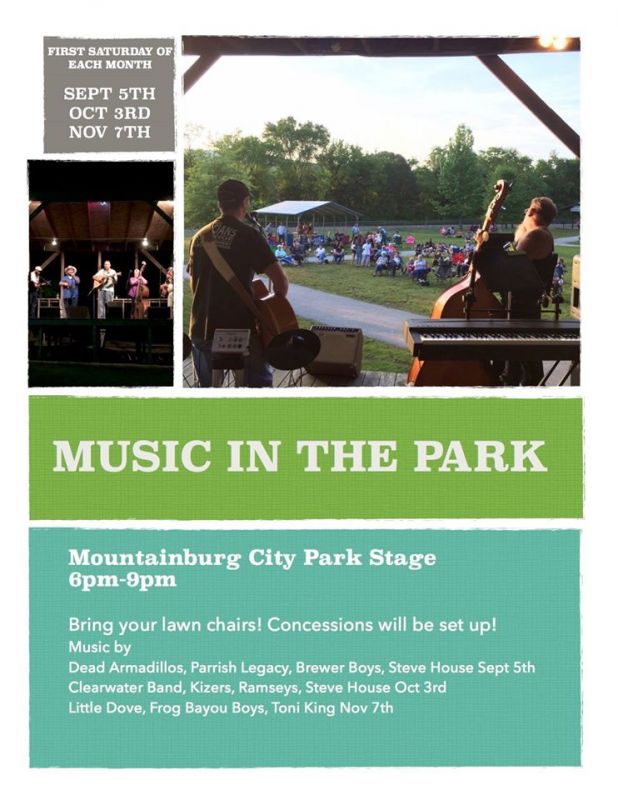 Music in the Park Fall Schedule